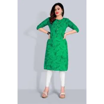Green Color Cotton Kurti ladies kurti 0080-9639447-85286.webp